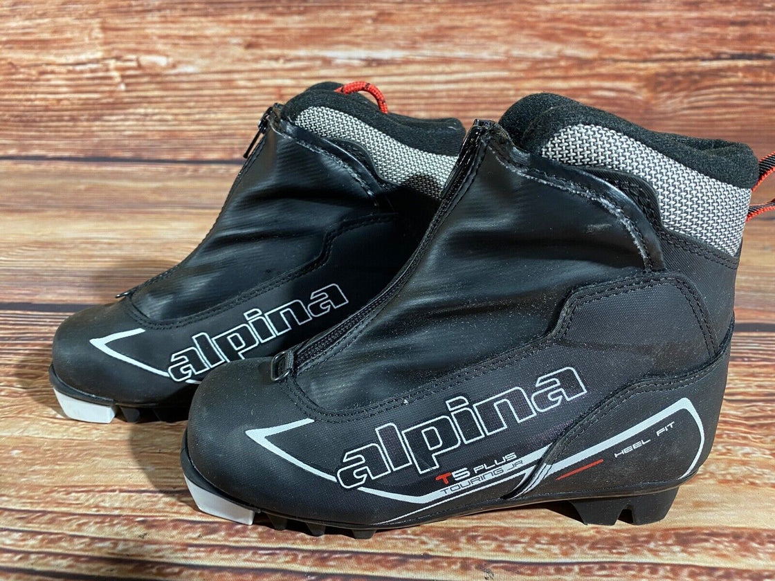 Alpina T5Plus Kids Nordic Cross Country Ski Boots Size EU32 U1.5 NNN A-1119