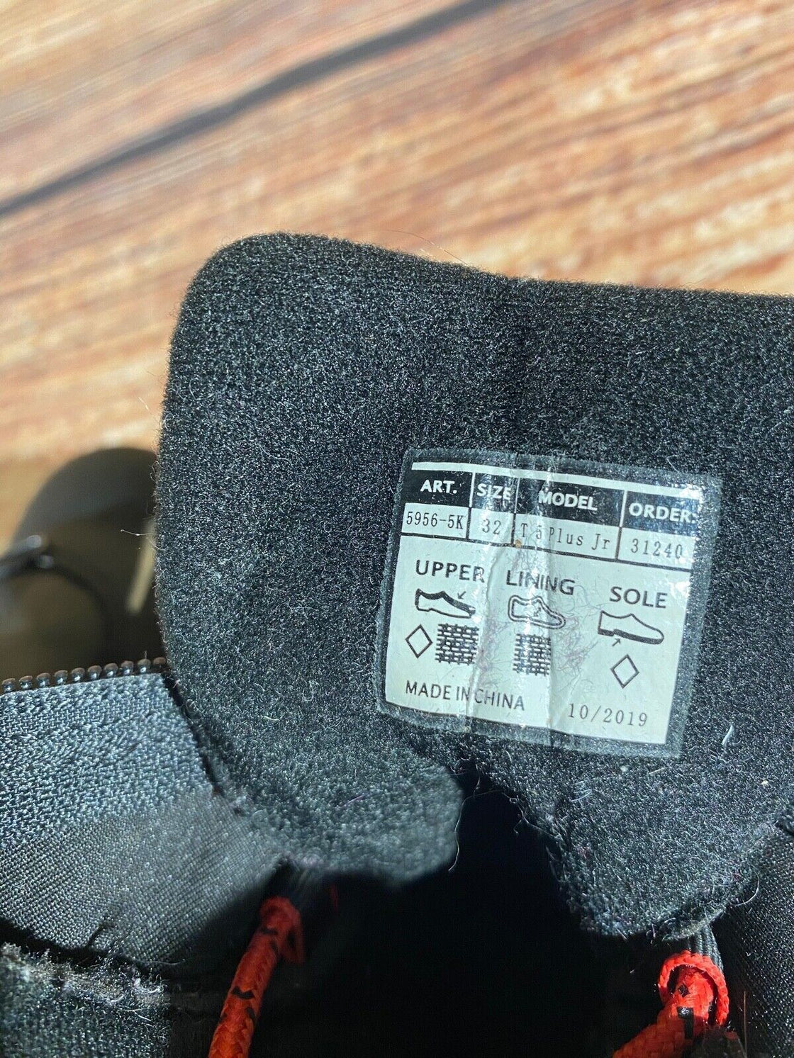 Alpina T5Plus Kids Nordic Cross Country Ski Boots Size EU32 U1.5 NNN A-1119