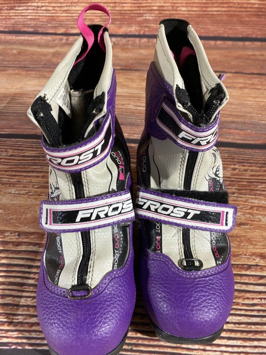 Alpina Frost Nordic Cross Country Ski Boots Kids Size EU33 US2 NNN A-1109