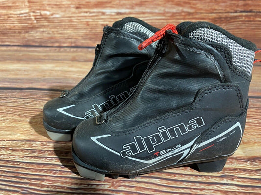 Alpina T5Plus Cross Country Ski Boots Classic NNN EU 25 US 8.5 Kids 168mm A-1117