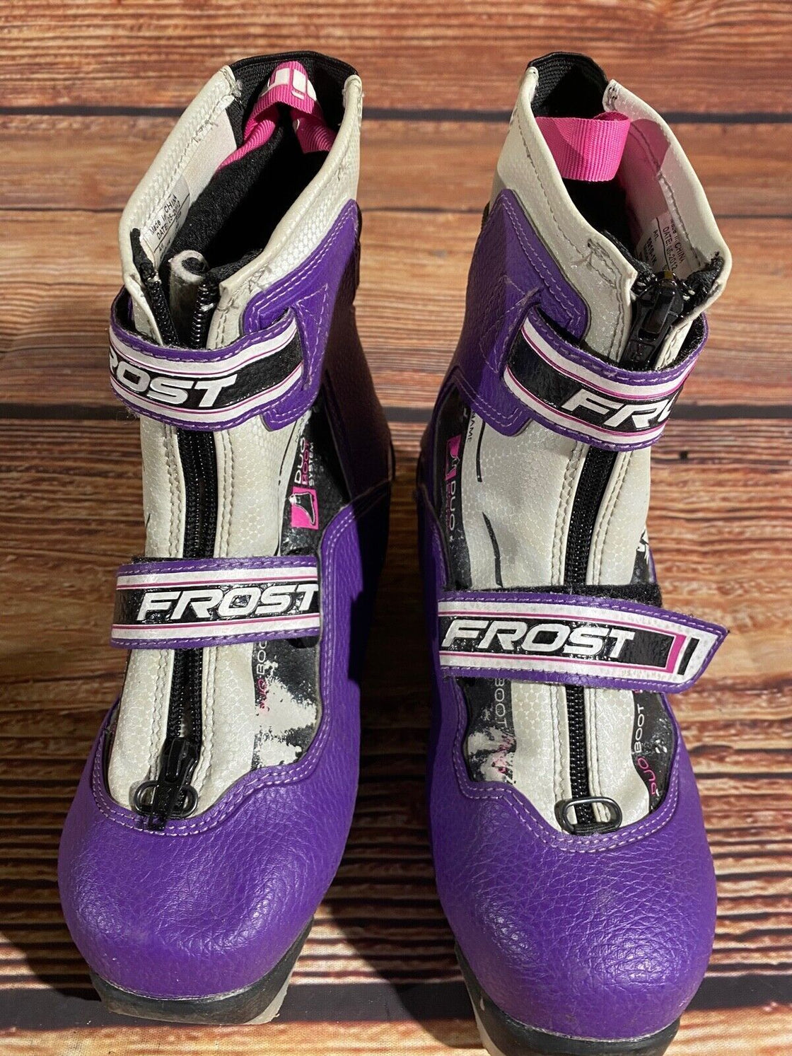 Alpina Frost Kids Nordic Cross Country Ski Boots Size EU35 U3.5 NNN A-1130