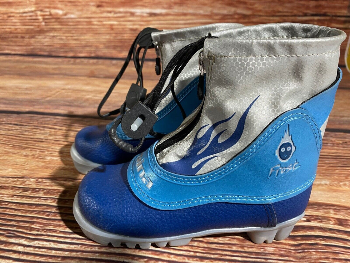 Alpina Frost Kids Nordic Cross Country Ski Boots Size EU27 US9.5 NNN A-1115