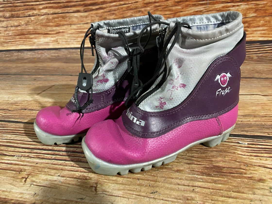 Alpina Frost Kids Nordic Cross Country Ski Boots Size EU31 US12.5 for NNN A-290