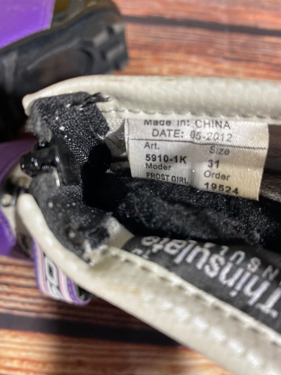 Alpina Frost Kids Nordic Cross Country Ski Boots Size EU31 US125 NNN A-1111