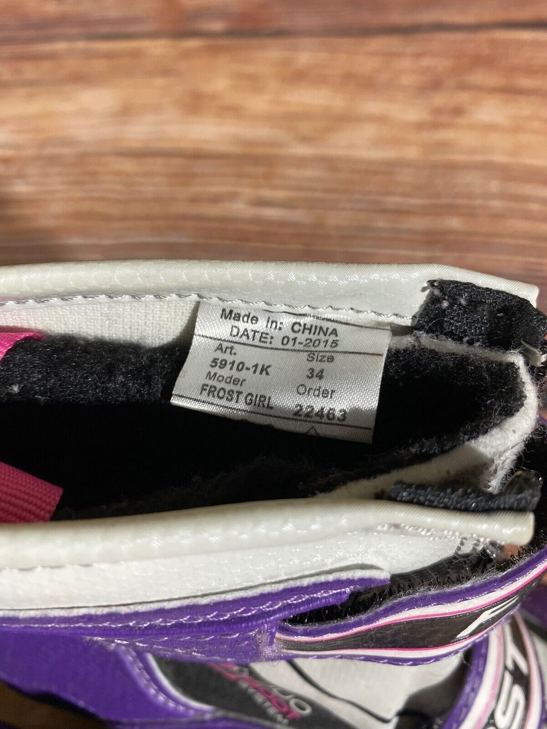 Alpina Frost Nordic Cross Country Ski Boots Kids Size EU34 US3 NNN A-1037