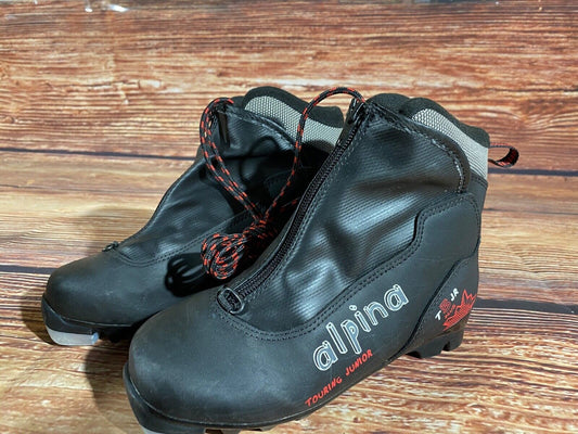 Alpina T5Pjr Cross Country Ski Boots Classic NNN EU 35 US 3.5 Kids 230mm A-1046