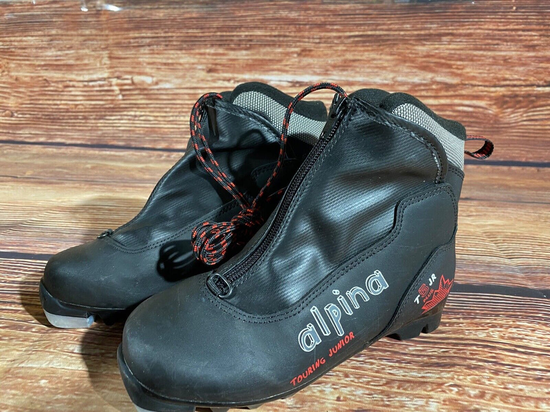 Alpina T5Pjr Nordic Cross Country Ski Boots Kids Size EU35 US3.5 NNN A-1046
