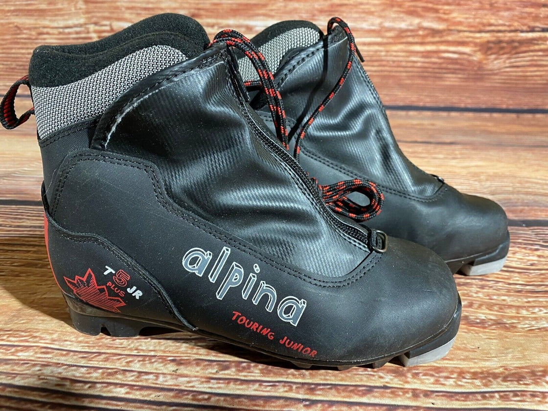 Alpina T5Pjr Nordic Cross Country Ski Boots Kids Size EU35 US3.5 NNN A-1046