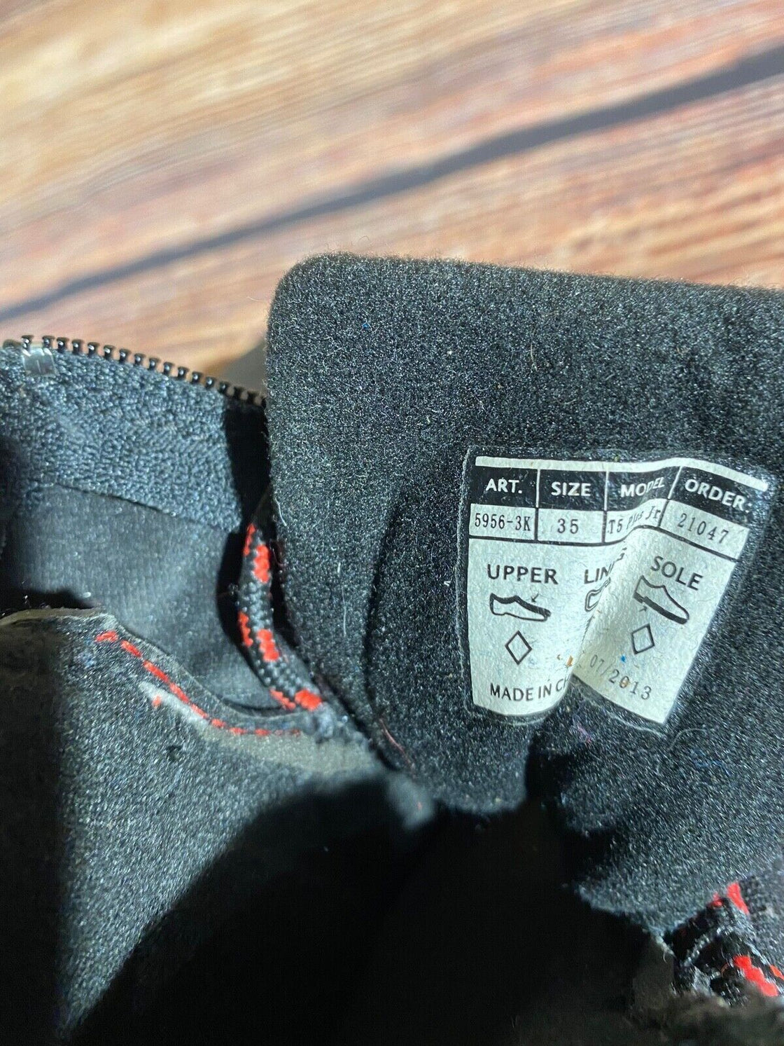 Alpina T5Pjr Nordic Cross Country Ski Boots Kids Size EU35 US3.5 NNN A-1046