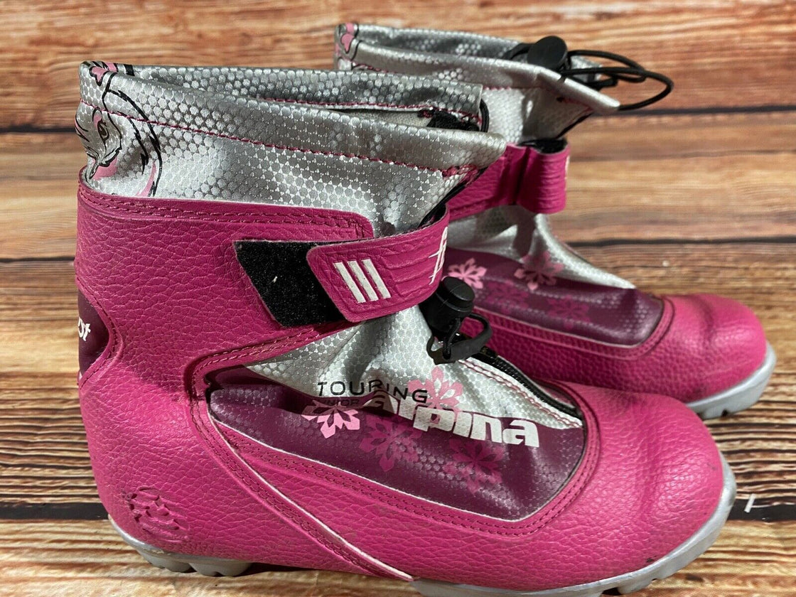 Alpina Frost Kids Nordic Cross Country Ski Boots Size EU36 US4.5 NNN A-1182