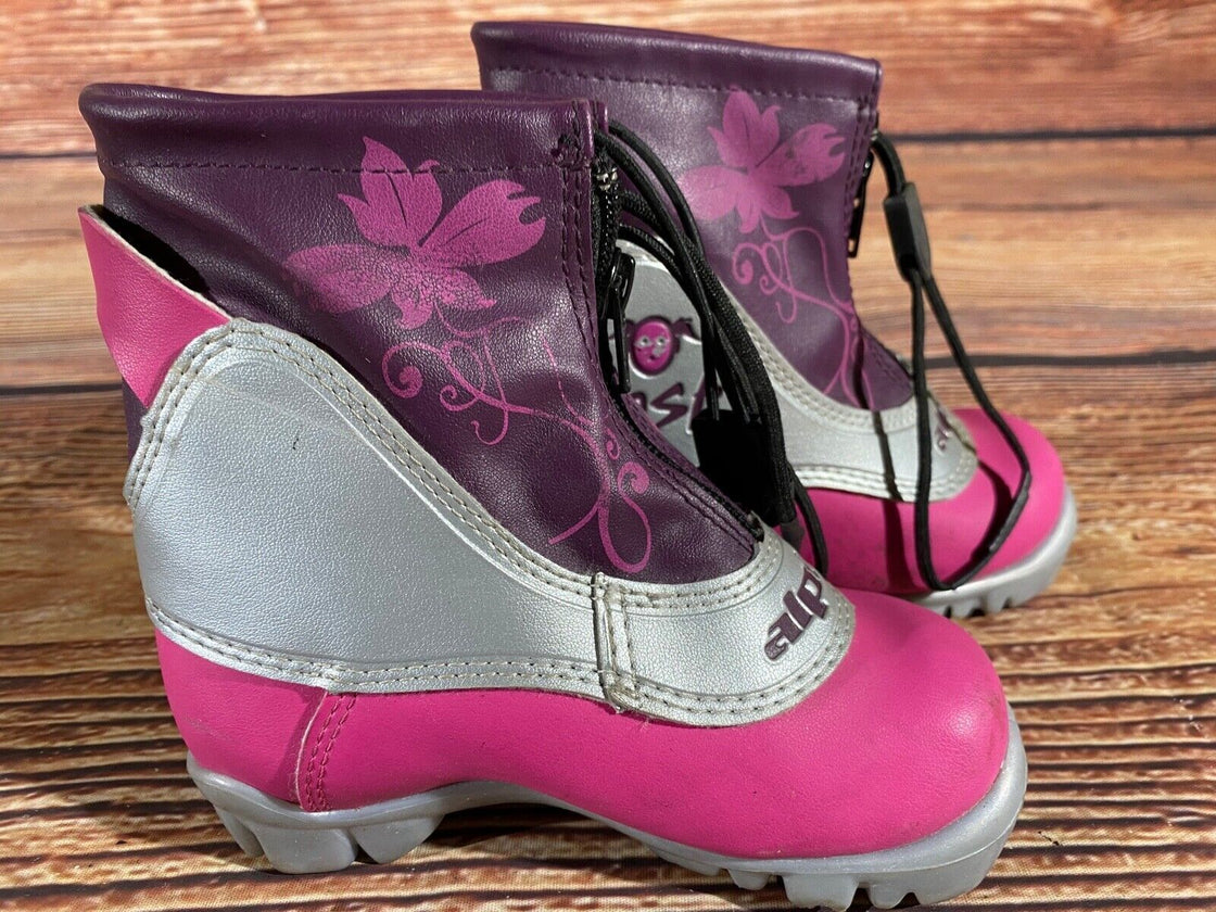 Alpina Frost Nordic Cross Country Ski Boots Kids Size EU26 US9 NNN A-1102