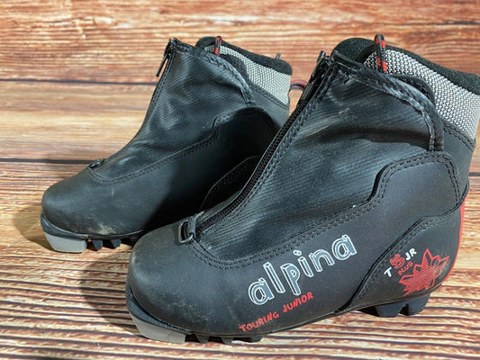 Alpina T5jr Cross Country Ski Boots Classic NNN EU 29 US 11.5 Kids 190mm A-1121