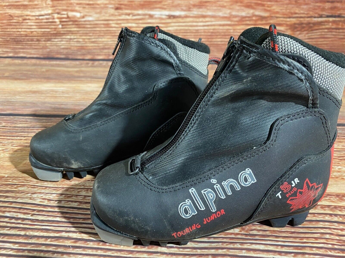 Alpina T5jr Kids Nordic Cross Country Ski Boots Size EU29 U11 NNN A-1121