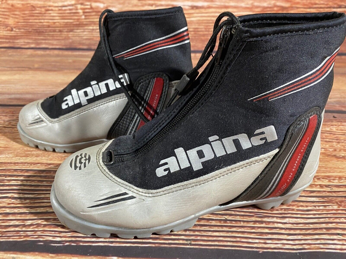 Alpina ST10jr Kids Nordic Cross Country Ski Boots Size EU35 US3.5 NNN A-1144