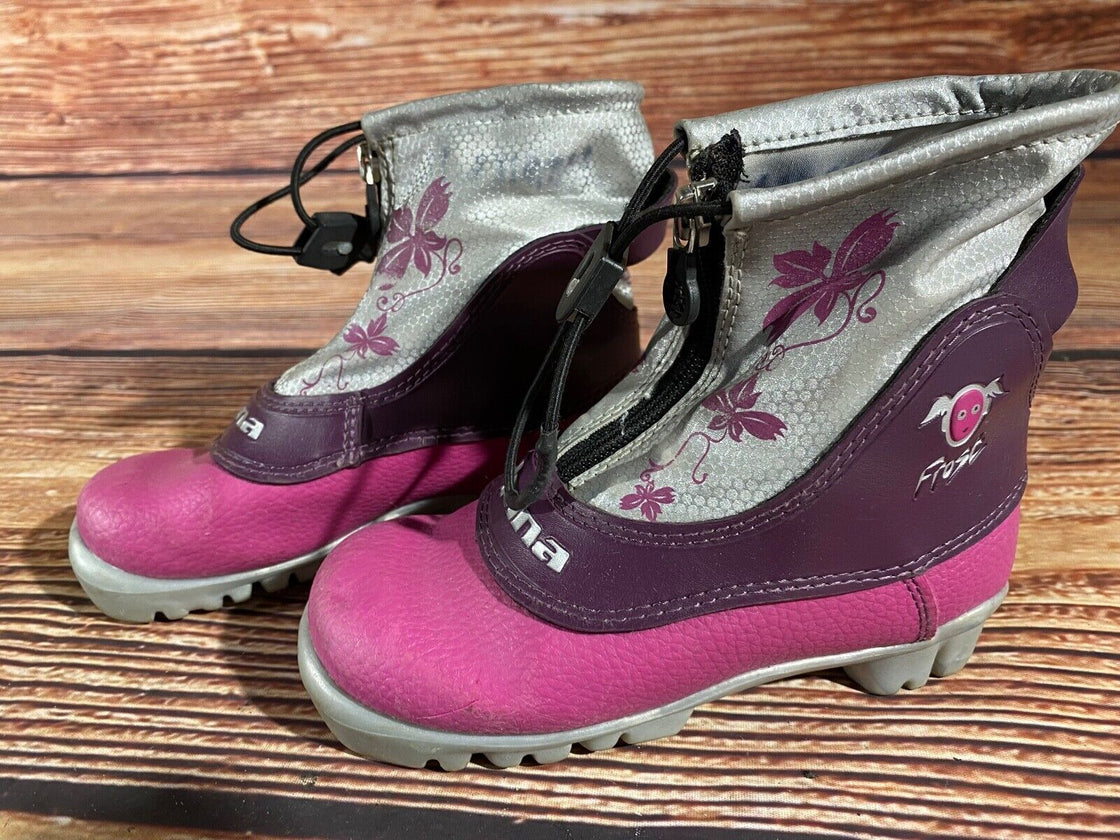 Alpina Frost Nordic Cross Country Ski Boots Kids Size EU29 US11 NNN A-1105