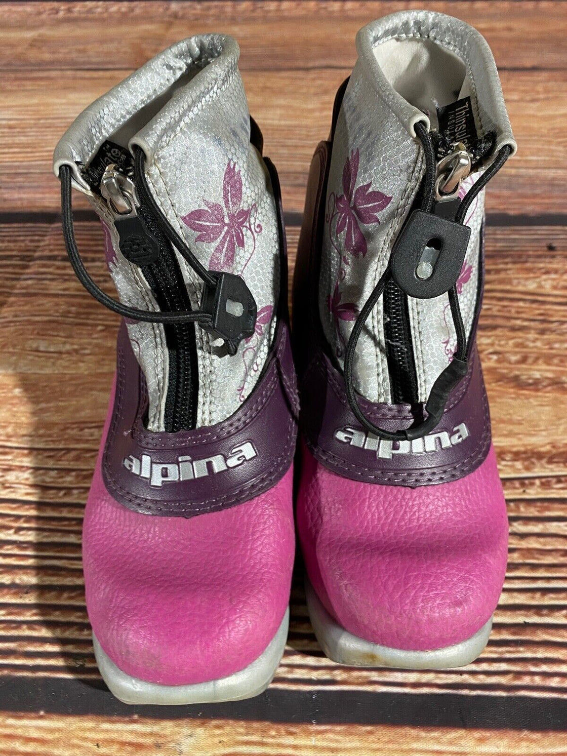 Alpina Frost Nordic Cross Country Ski Boots Kids Size EU29 US11 NNN A-1105