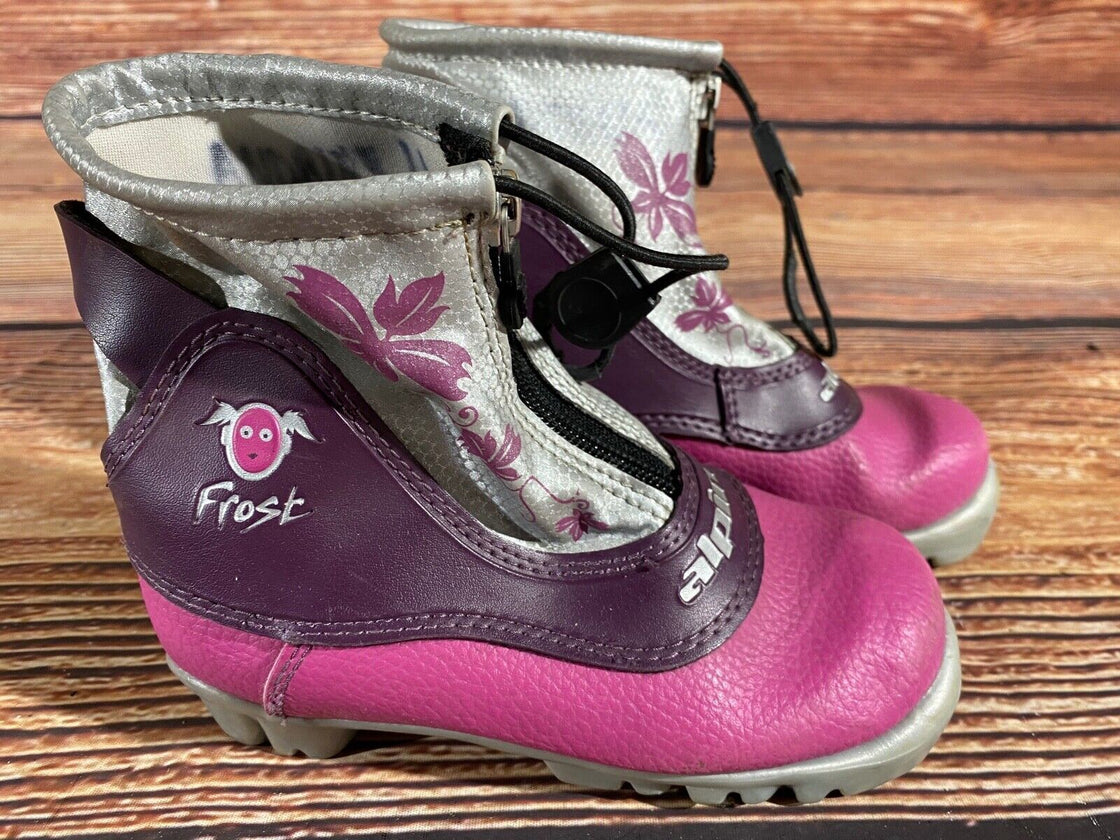 Alpina Frost Nordic Cross Country Ski Boots Kids Size EU29 US11 NNN A-1105