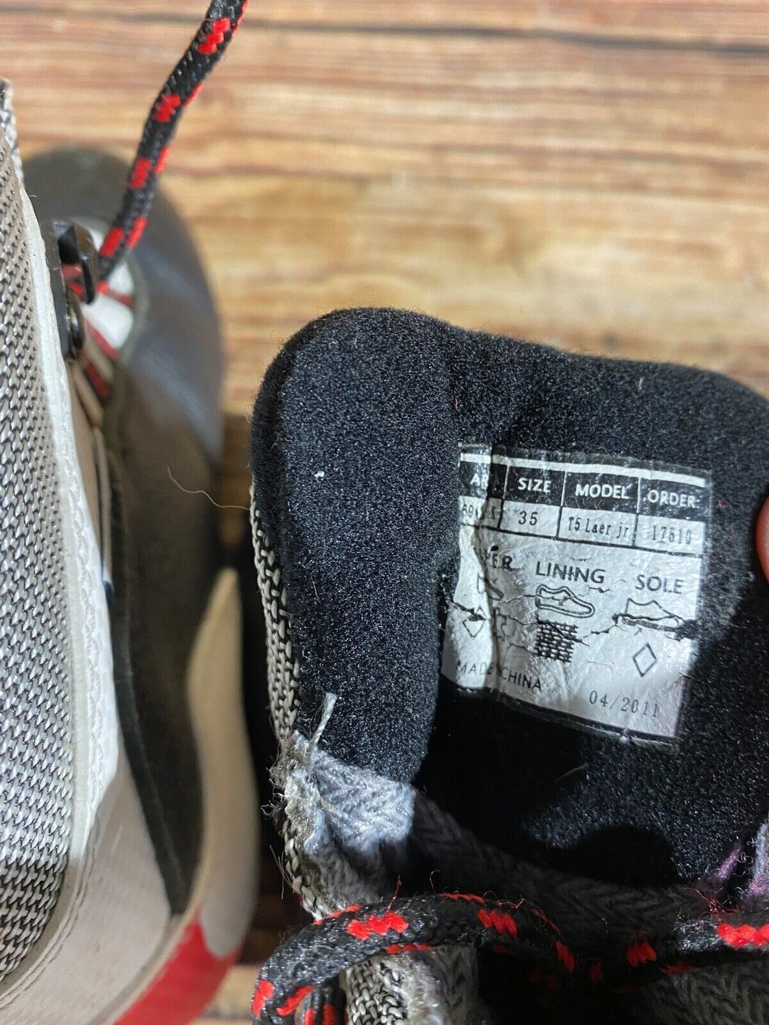 Alpina T5jr Kids Nordic Cross Country Ski Boots Size EU35 US3.5 for NNN A-924