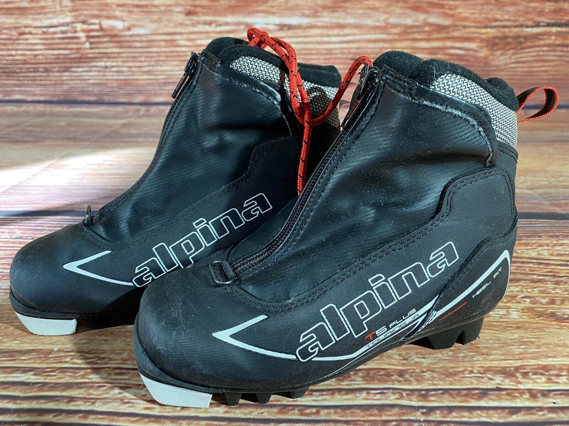 Alpina T5plus Nordic Cross Country Ski Boots Kids Size EU30 US12 NNN A-1075