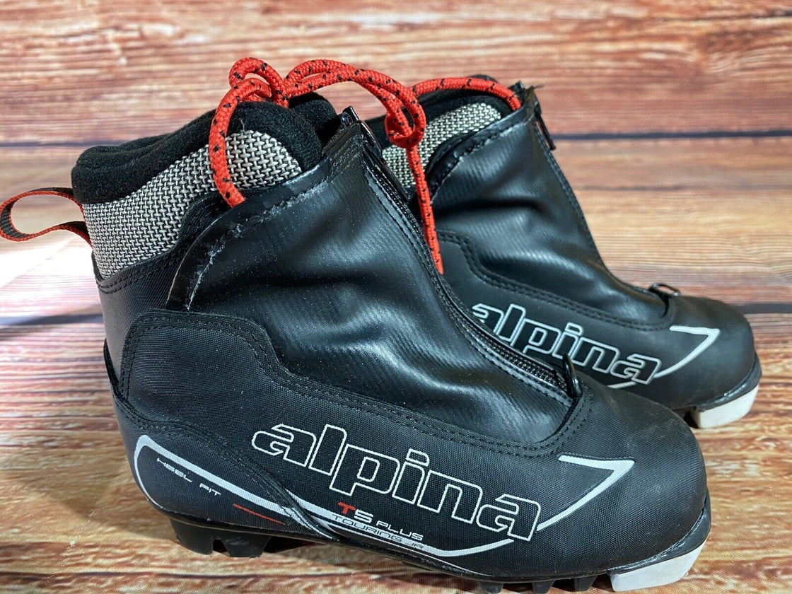 Alpina T5plus Nordic Cross Country Ski Boots Kids Size EU30 US12 NNN A-1075