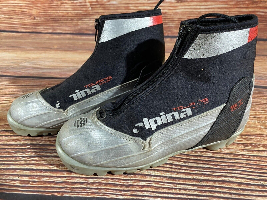 Alpina ST10jr Kids Nordic Cross Country Ski Boots Size EU32 U1.5 NNN A-1124