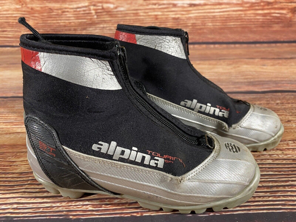 Alpina ST10jr Kids Nordic Cross Country Ski Boots Size EU32 U1.5 NNN A-1124