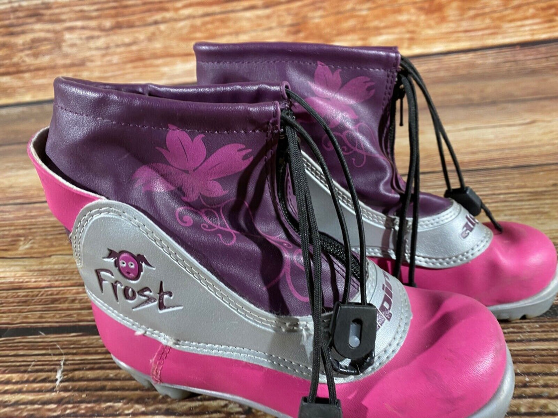 Alpina Frost Kids Nordic Cross Country Ski Boots Size EU32 US1.5 for NNN A-930