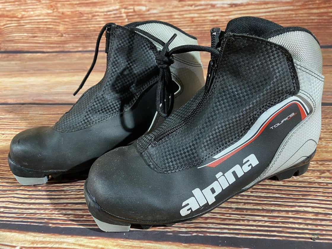Alpina Touring Nordic Cross Country Ski Boots Kids Size EU36 US4.5 NNN A-1059