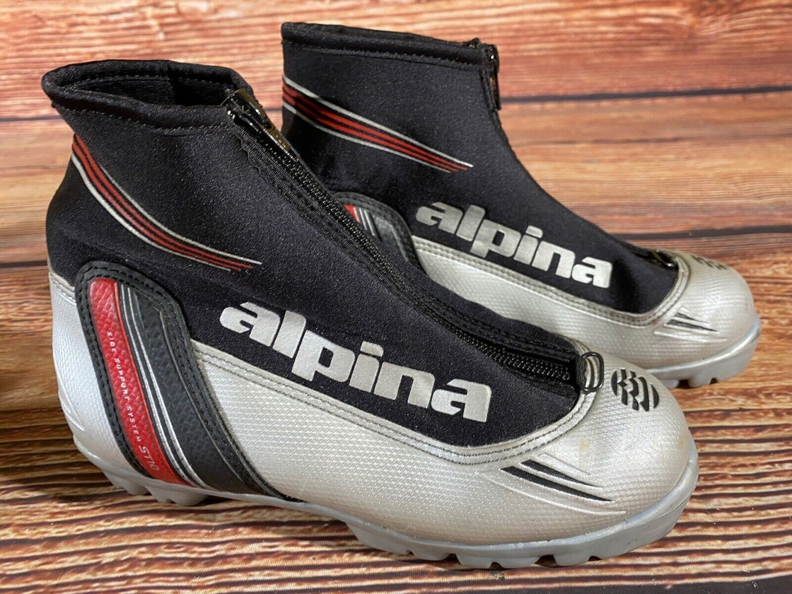 Alpina ST10jr Nordic Cross Country Ski Boots Kids Size EU35 US3.5 NNN A-1094