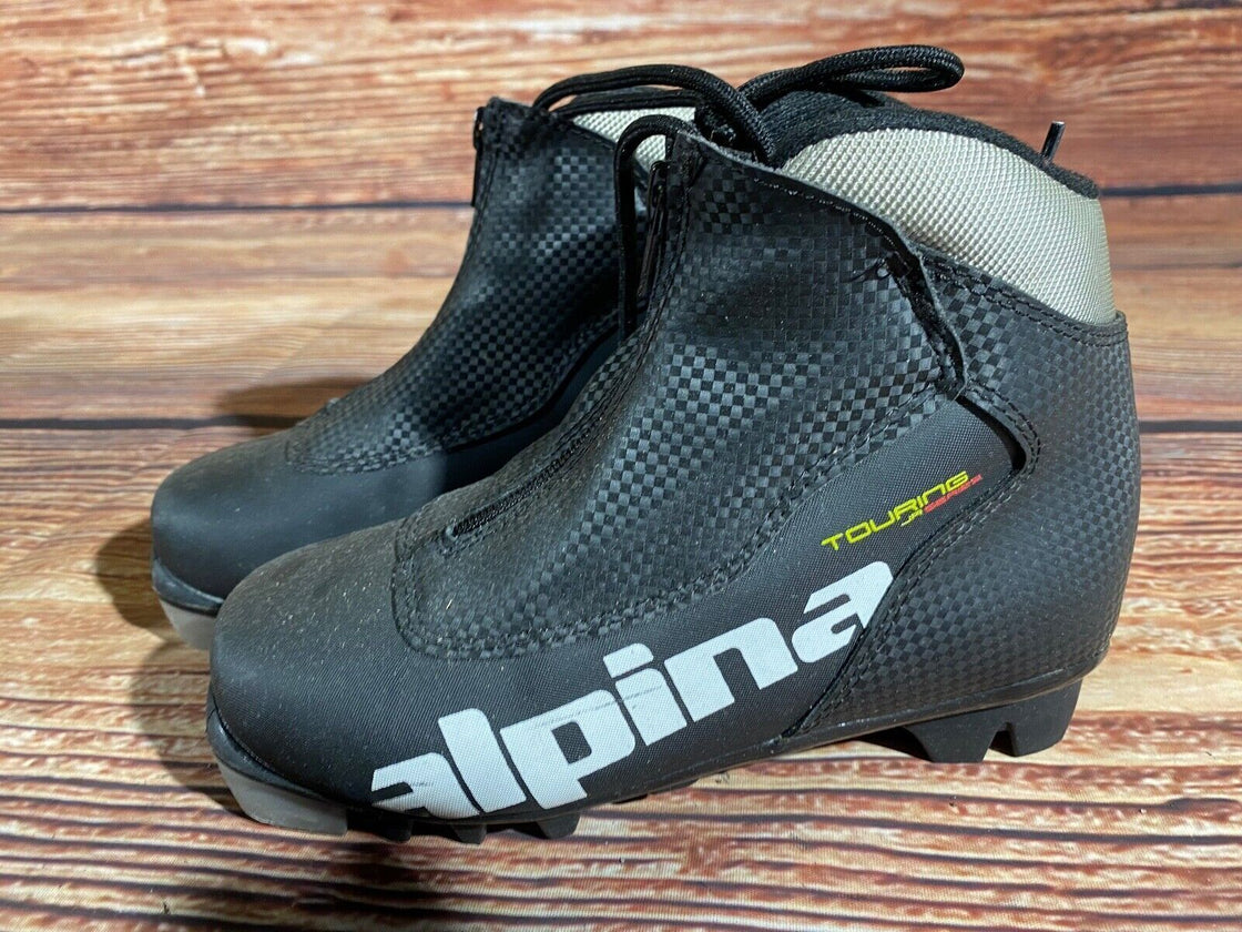Alpina Touring Kids Nordic Cross Country Ski Boots Size EU33 US2 NNN A-1160