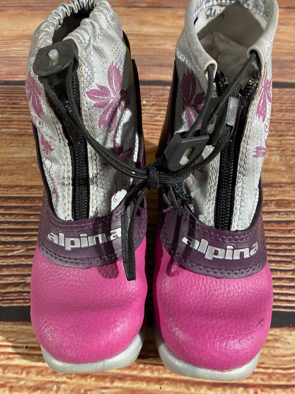 Alpina Frost Kids Nordic Cross Country Ski Boots Size EU29 US11 NNN A-1178