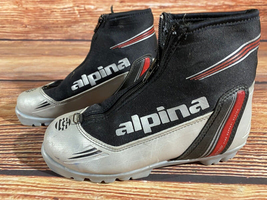 Alpina ST10jr Cross Country Ski Boots Classic NNN EU 35 US 3.5 Kids 230mm A-1145