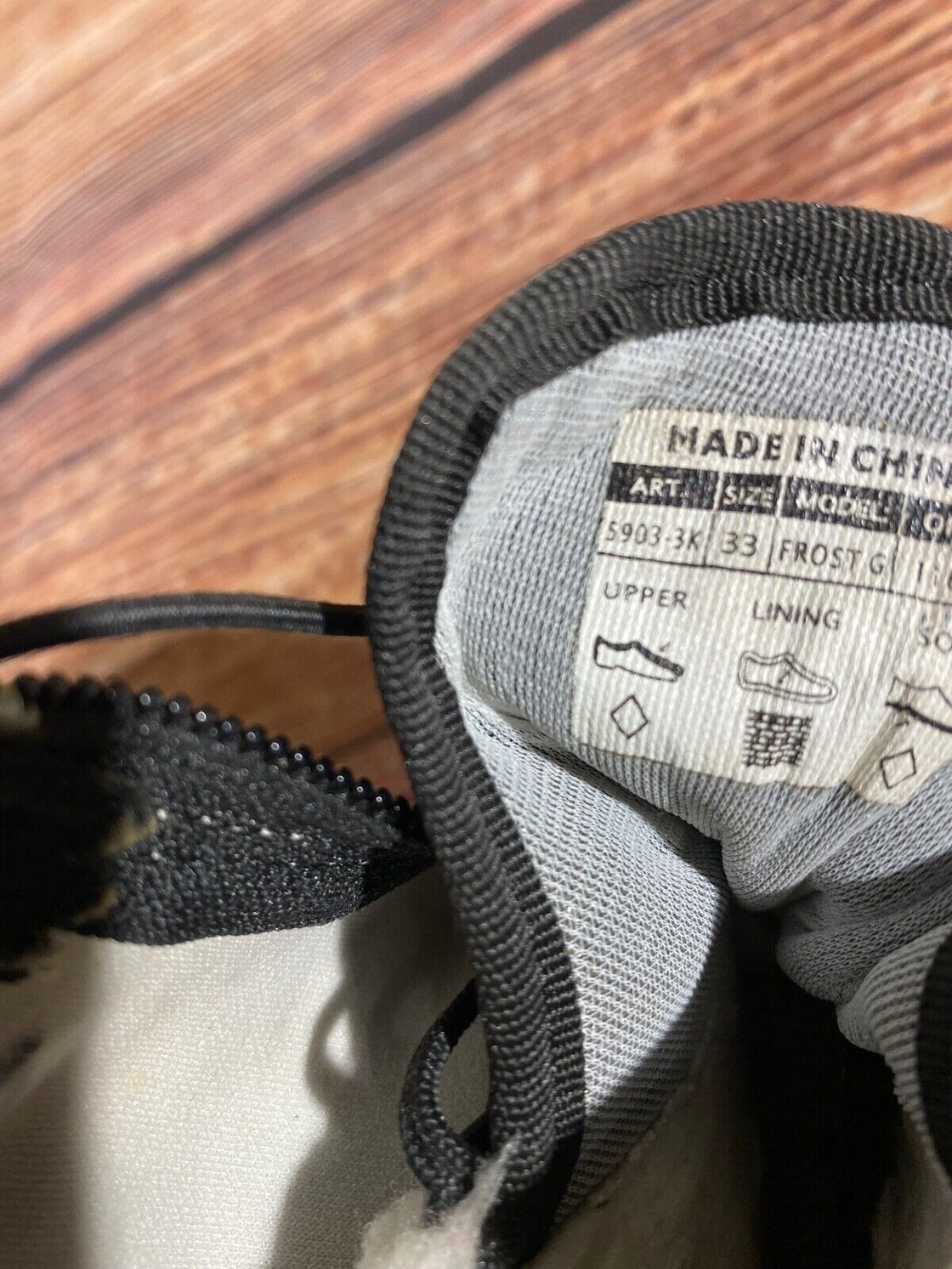 Alpina Frost Nordic Cross Country Ski Boots Kids Size EU33 US2 NNN A-1103