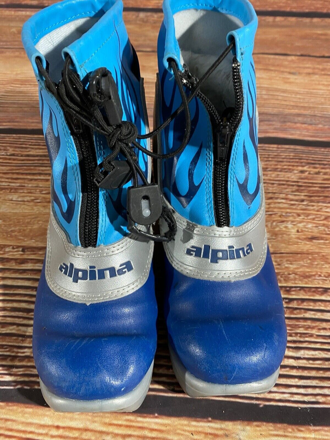 Alpina Frost Nordic Cross Country Ski Boots Kids Size EU35 US3.5 NNN A-1055