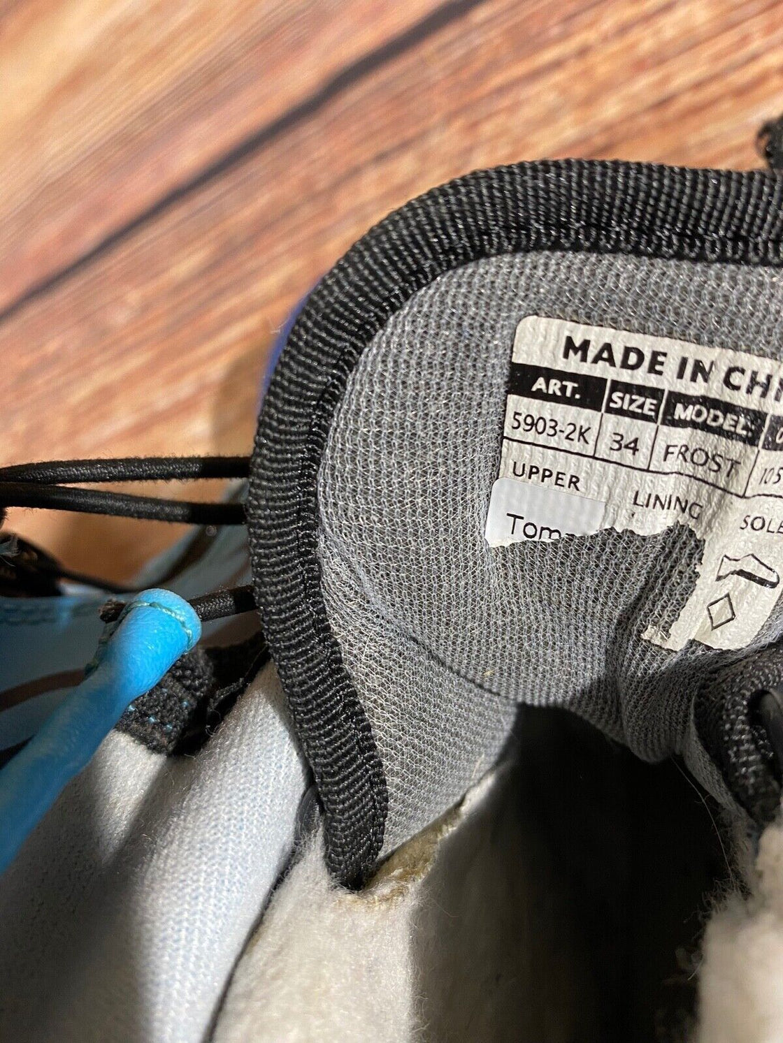 Alpina Frost Nordic Cross Country Ski Boots Kids Size EU35 US3.5 NNN A-1055