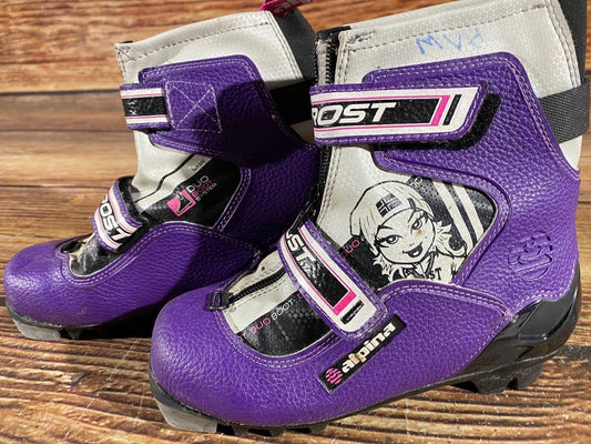 Alpina Frost Cross Country Ski Boots Classic NNN EU 33 US 2 Kids 220mm A-899