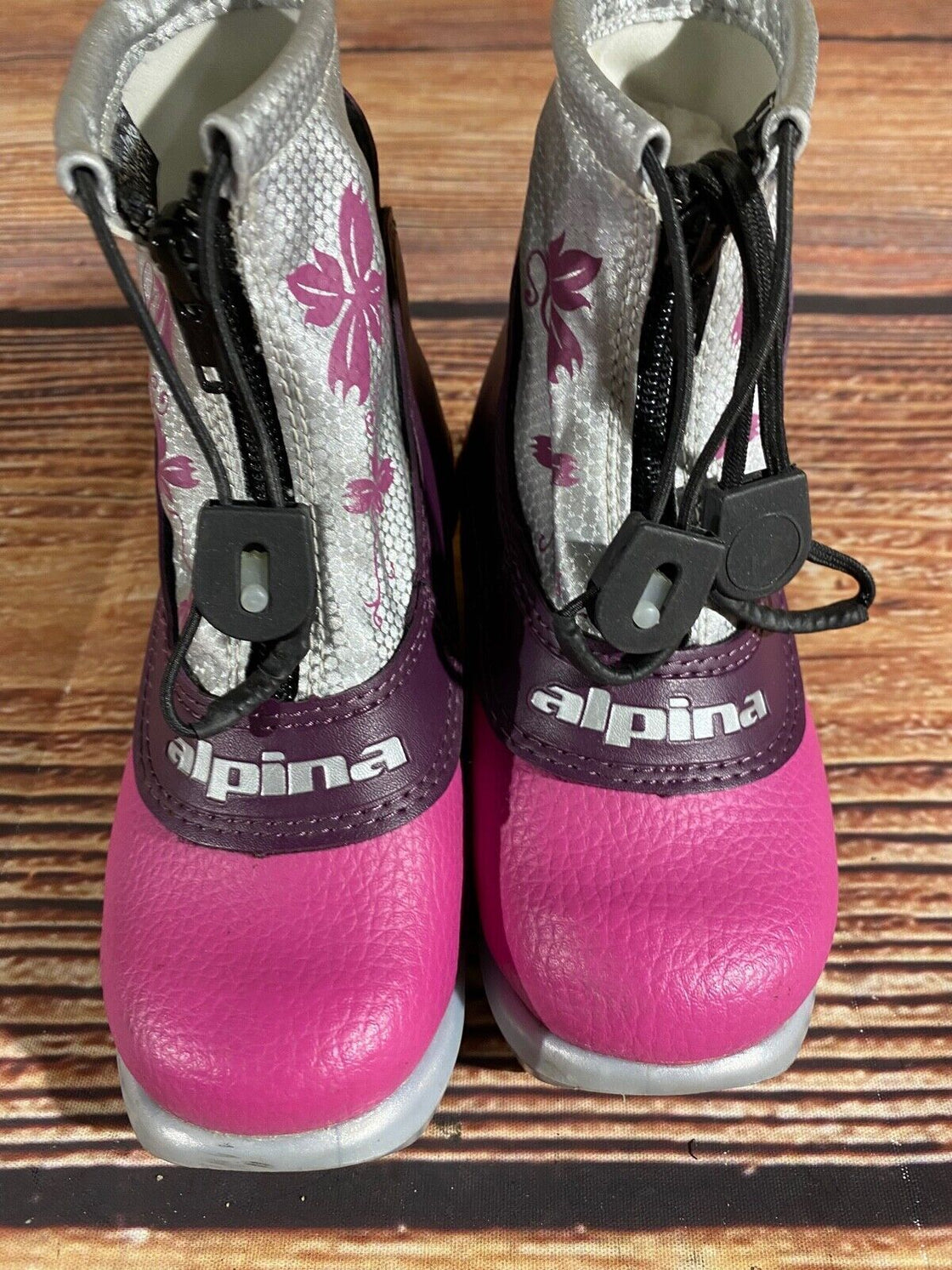 Alpina Frost Nordic Cross Country Ski Boots Kids Size EU27 US9.5 NNN A-1056