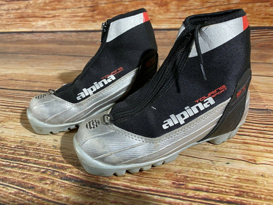 Alpina ST10j Cross Country Ski Boots Classic NNN EU 31 US 13 Kids 205mm A-402