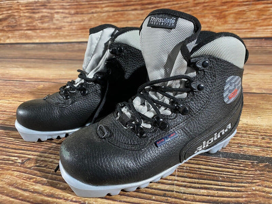 Alpina 125 Cross Country Ski Boots Classic NNN EU 34 US 3 Kids 220mm A-729