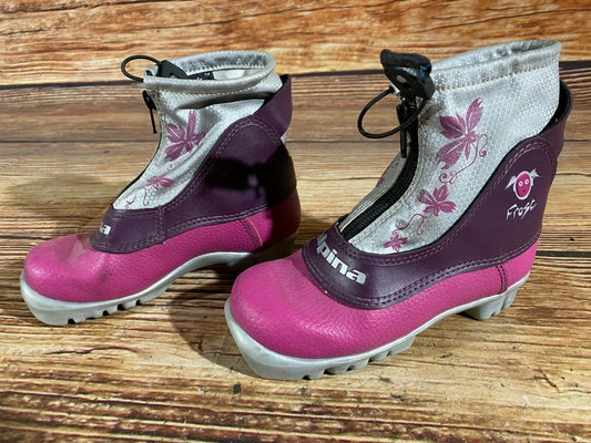Alpina Frost Cross Country Ski Boots Classic NNN EU 29 US 11.5 Kids 195mm A-38