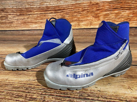 Alpina ST11j Cross Country Ski Boots Classic NNN EU 37 US 5 Kids 245mm A-517