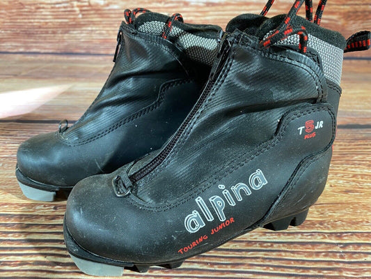Alpina T5jr Cross Country Ski Boots Classic NNN EU 28 US 10.5 Kids 185mm A-1073