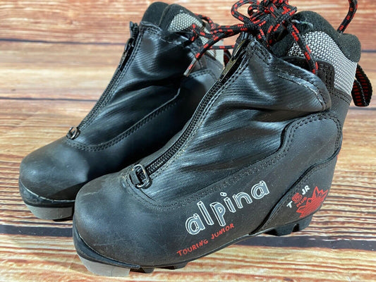Alpina T5plus Cross Country Ski Boots Classic NNN EU 28 US 10.5 Kids A-1309