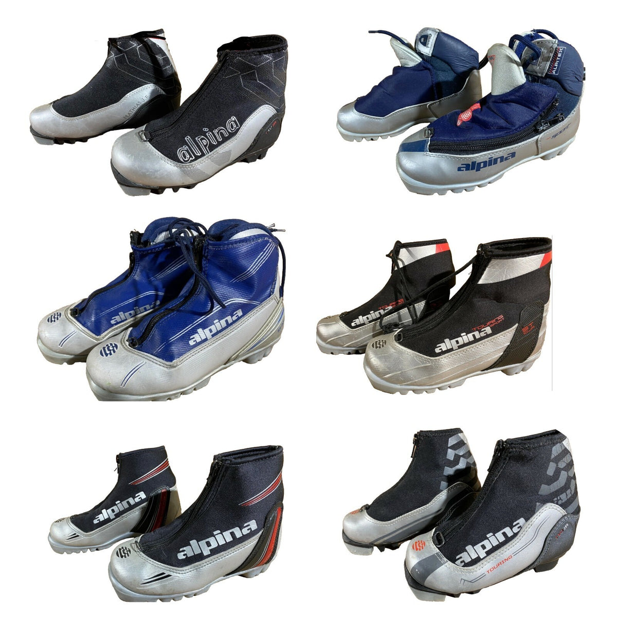 Alpina Cross Country Ski Boots Classic NNN EU 25 US 8.5 Kids