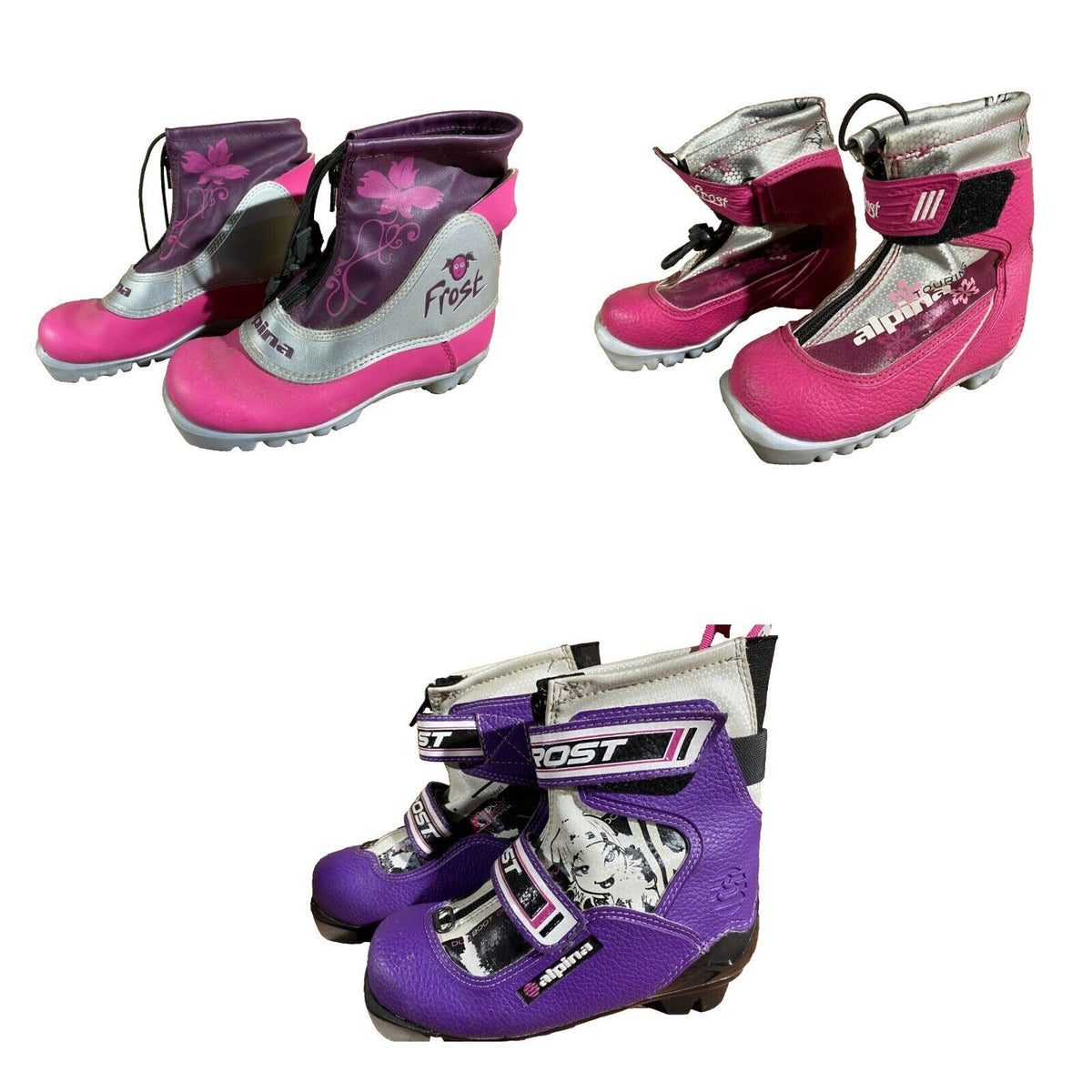 Alpina Cross Country Ski Boots Classic NNN EU 25 US 8.5 Kids