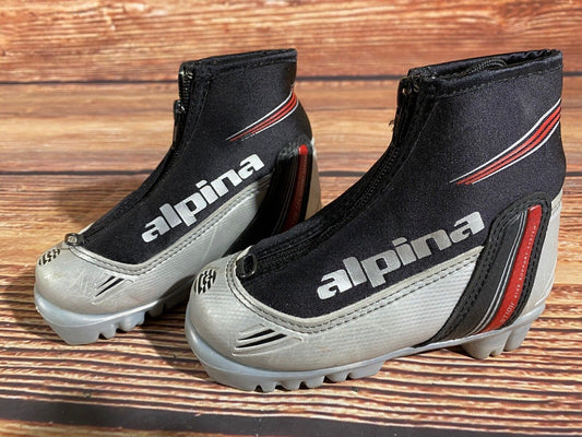 Alpina ST10jr Cross Country Ski Boots Classic NNN EU 26 US 9 Kids 172mm A-1240