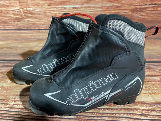 Alpina T5plus Cross Country Ski Boots Classic NNN EU 34 US 3 Kids 225mm A-1157