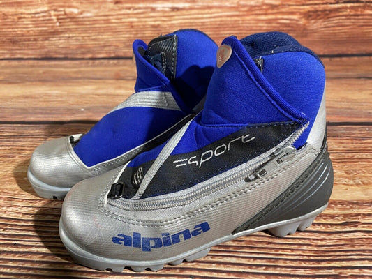 Alpina ST11j Cross Country Ski Boots Classic NNN EU 31 US 13 Kids 205mm A-1299