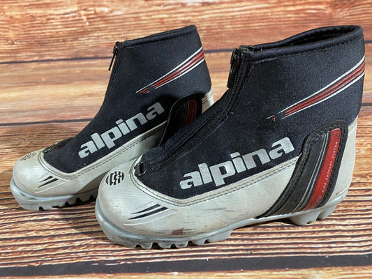 Alpina ST10jr Cross Country Ski Boots Classic NNN EU 32 US 1.5 Kids 210mm A-1242