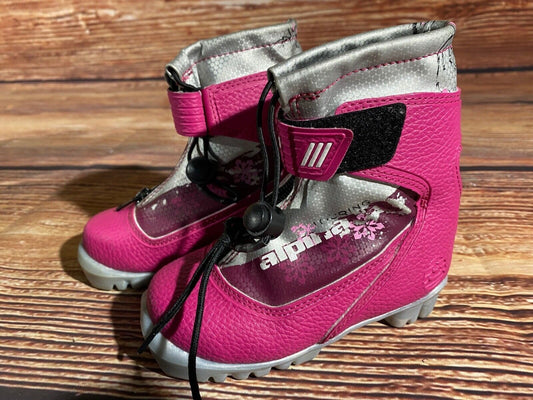 Alpina Frost Cross Country Ski Boots Classic NNN EU 25 US 8.5 Kids 168mm A-1353